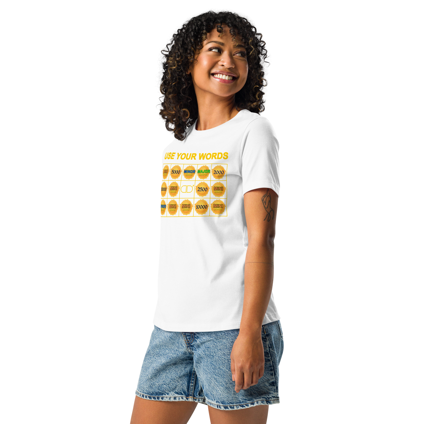 Women's Crew Neck Use Your Words ORBS T-Shirt