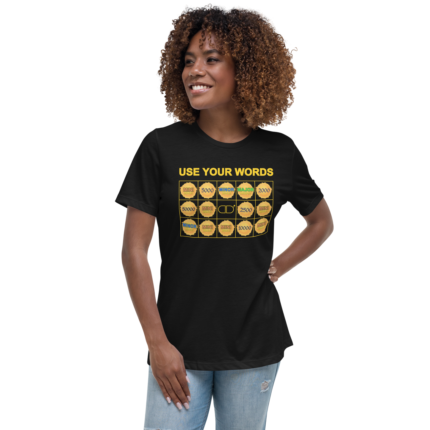 Women's Crew Neck Use Your Words ORBS T-Shirt
